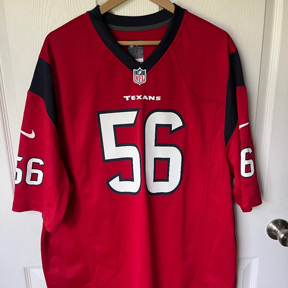 AUTOGRAPHED Brian Cushing XL Jersey